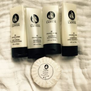 ソフィテルハイランドホテル上海のアメニティー　LANVIN