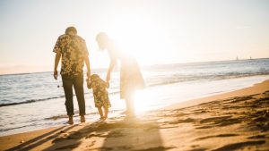 ワイキキ　ファミリーポートレート　家族写真