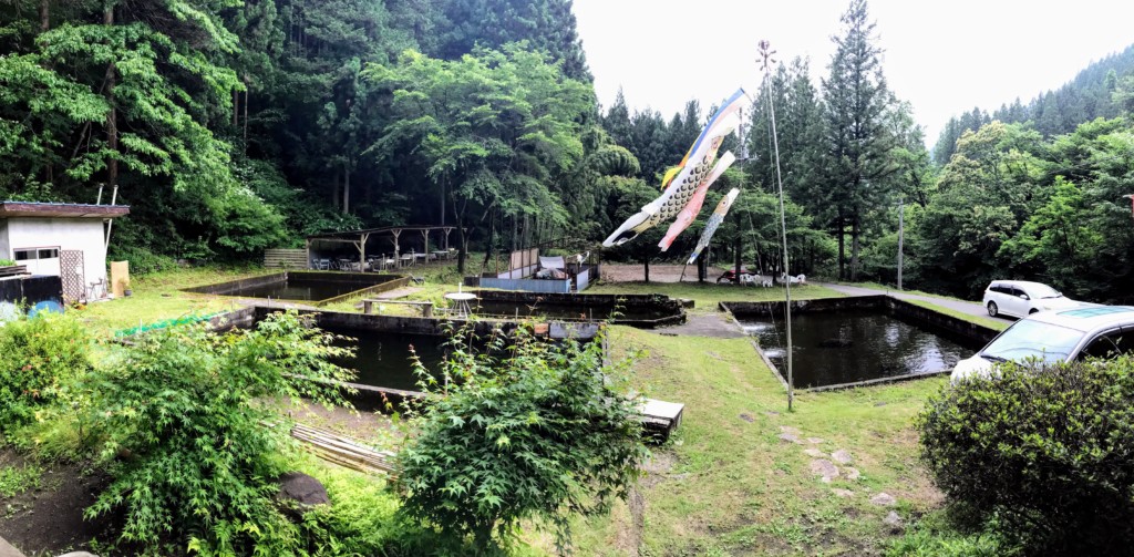 群馬県の国際ます釣りセンター　景色